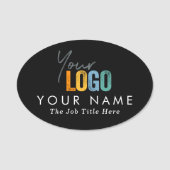 プロモーションアイテム最小限のLogoNameの   追加  名札 (正面)