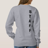 プロモーションアップロードロゴの追加Women's Basic Gray スウェットシャツ (裏面)