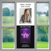 プロモーションイベントブックの署名作家写真 ウィンドウサイン