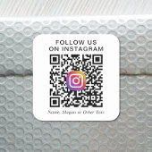 プロモーションインスタグラムQRコード スクエアシール