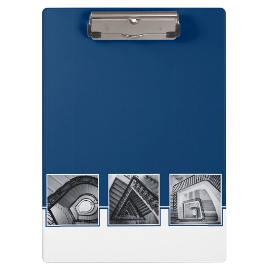プロモーションカスタムイメージブルーホワイト会社 クリップボード (正面)