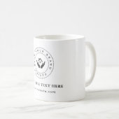 プロモーションカスタムカラービジネスブランドロゴマグ コーヒーマグカップ (正面右)