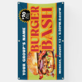 プロモーションカスタムバーガーバッシュファンドレイズ 横断幕 (縦)