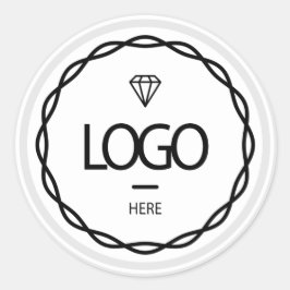 プロモーションカスタムロゴのグレーフレーム美しい化粧料 ラウンドシール