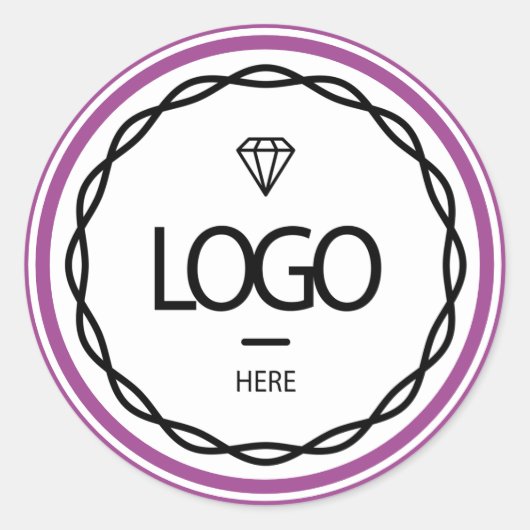 プロモーションカスタムロゴのベリーフレームパッケージ ラウンドシール (正面)