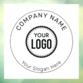 プロモーションカスタム付き会社のロゴとスローガン ウィンドウサイン (シート3)