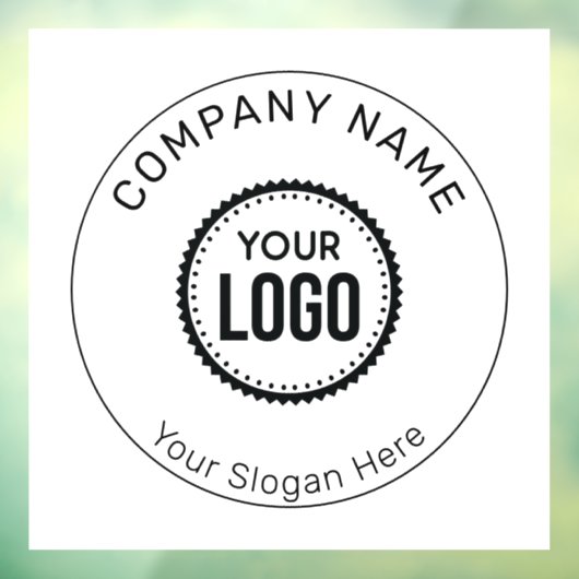 プロモーションカスタム付き会社のロゴとスローガン ウィンドウサイン (シート3)