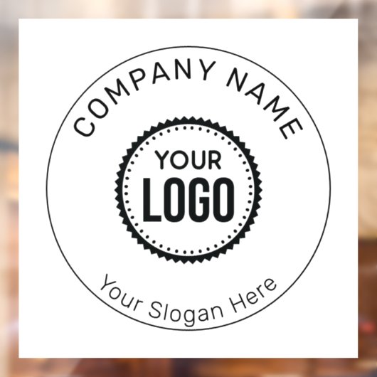 プロモーションカスタム付き会社のロゴとスローガン ウィンドウサイン (シート2)