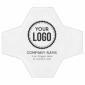 プロモーションカスタム付き会社のロゴとスローガン サッカーボール (フラット)