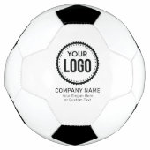プロモーションカスタム付き会社のロゴとスローガン サッカーボール (正面)