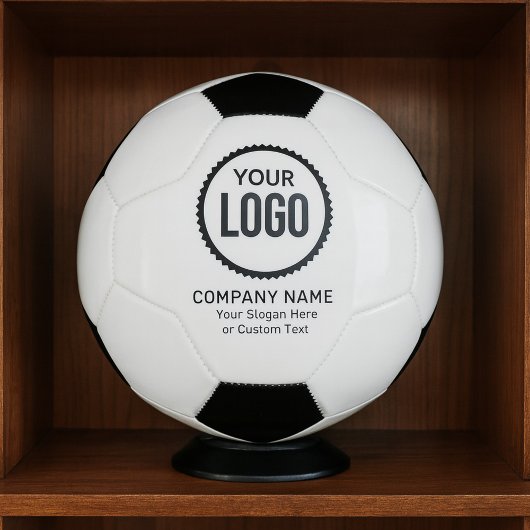プロモーションカスタム付き会社のロゴとスローガン サッカーボール