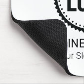 プロモーションカスタム付き会社のロゴとスローガン マウスパッド (コーナー)