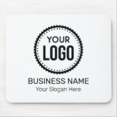 プロモーションカスタム付き会社のロゴとスローガン マウスパッド (正面)