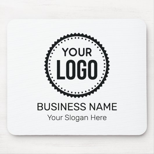 プロモーションカスタム付き会社のロゴとスローガン マウスパッド (正面)