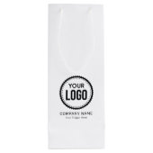 プロモーションカスタム付き会社のロゴとスローガン ワインギフトバッグ (裏面)