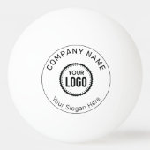 プロモーションカスタム付き会社のロゴとスローガン 卓球ボール (正面)