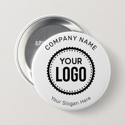 プロモーションカスタム付き会社のロゴとスローガン 缶バッジ (正面&裏面)