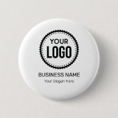 プロモーションカスタム付き会社のロゴとスローガン 缶バッジ (正面)