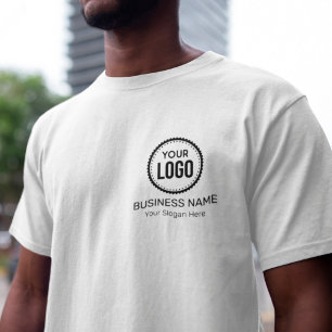 プロモーションカスタム付き会社のロゴとスローガン Tシャツ