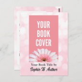 プロモーションカスタム用作家ピンク本はがき ポストカード (正面/裏面)