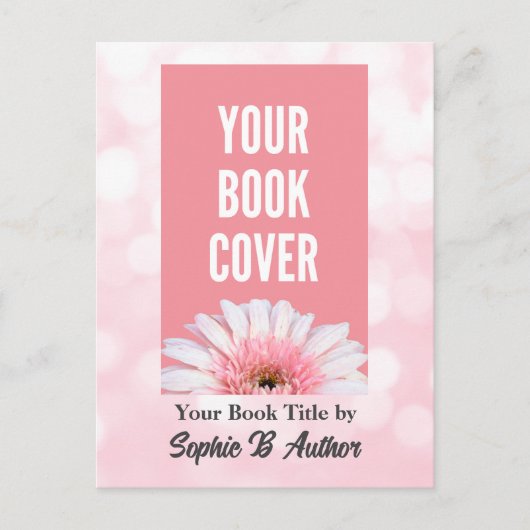 プロモーションカスタム用作家ピンク本はがき ポストカード (正面)