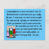 プロモーションカードとギフトおめでとう ポストカード (正面)