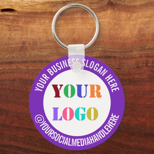プロモーションキーチェーンあなたのロゴ文字ソーシャルメディア キーホルダー (正面)