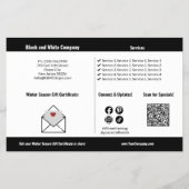 プロモーションクラシックスノーフレークウィンターブラック&ホワイト チラシ (裏面)