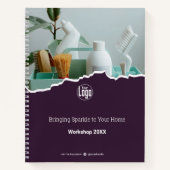 プロモーションクリーナー パープル ワークショップ ノートブック (正面)