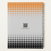 プロモーショングレーオレンジブラックカンパニーアポイントメント プランナー手帳 (裏面)