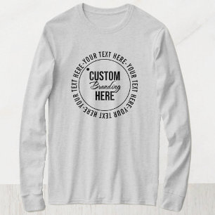 プロモーショングレーロゴシンプルアパレル Tシャツ