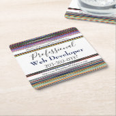 プロモーションコースターHAMbyWG スクエアペーパーコースター (アングル)