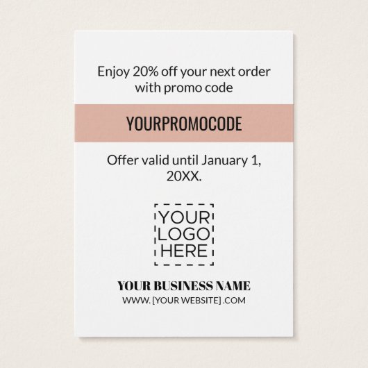 プロモーションコードバラ金ゴールドシブロン割引カード (裏面)