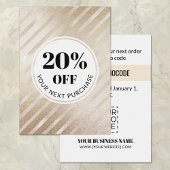 プロモーションコード金ゴールドストライプ割引カード