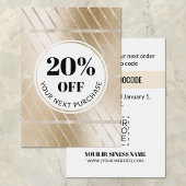 プロモーションコード金ゴールドヘリンボーン割引カード