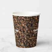プロモーションコーヒーBeansビジネスロゴをここにアップロード 紙コップ (右)
