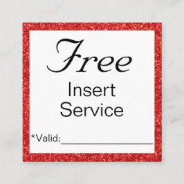 プロモーションサービスまたは割引カード スクエア名刺