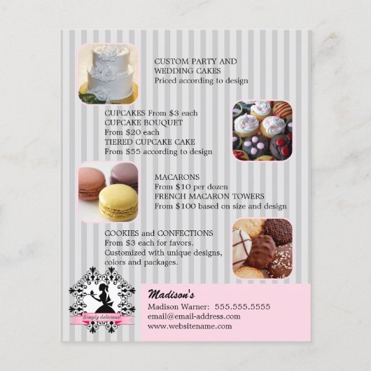 プロモーションシルエットレディーカップケーキピンクシルバー チラシ (裏面)