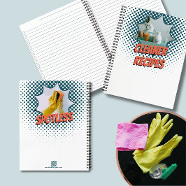 プロモーションスピーチバブルデザインクリーナーレシピ ノートブック