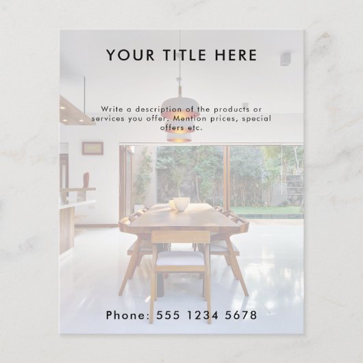 プロモーションビジネスのフルフォトバナーと文字 チラシ (正面)