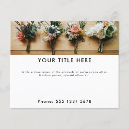 プロモーションビジネスフォトバナーと文字 チラシ