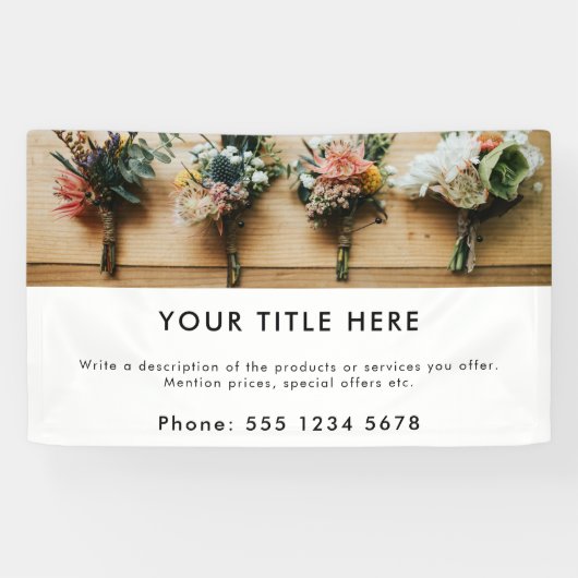 プロモーションビジネスフォトバナーと文字 横断幕 (横)