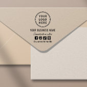 プロモーションビジネスロゴのソーシャルメディア セルフインキングスタンプ