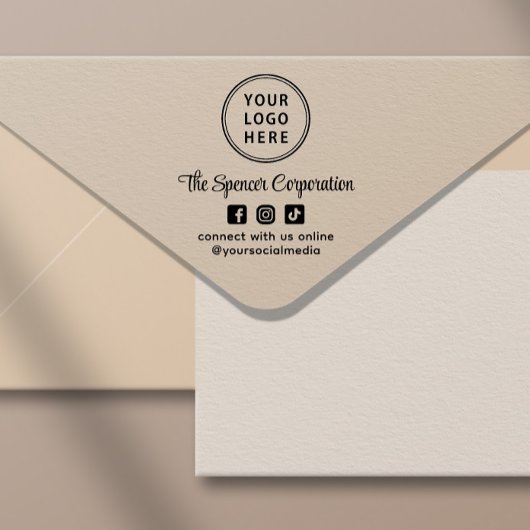 プロモーションビジネスロゴスクリプトのソーシャルメディア セルフインキングスタンプ