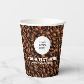 プロモーションビジネスロゴ文字マーケティングコーヒー 紙コップ (裏面)