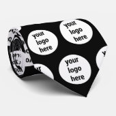 プロモーションビジネスロゴ白黒パターン ネクタイ (ロール)