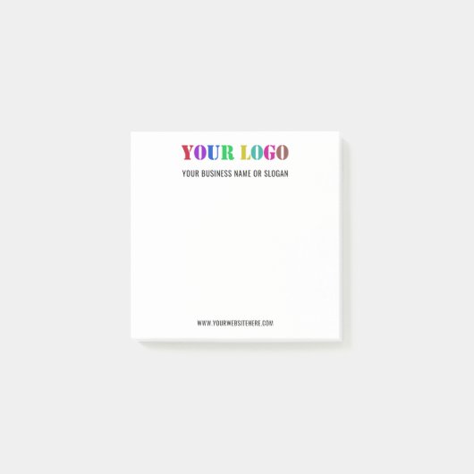 プロモーションビジネスロゴPost-it®ノートの例 ポストイット (正面)