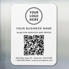 プロモーションビジネスロゴQRコード マグネット