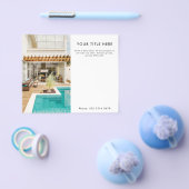 プロモーションビジネス半面ページフォトバナーと文字 チラシ (シングル)