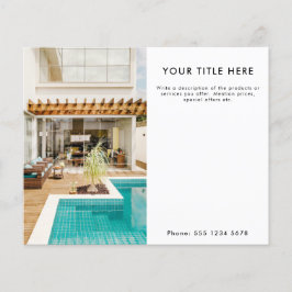 プロモーションビジネス半面ページフォトバナーと文字 チラシ